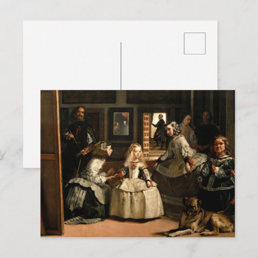 Las Meninas, 1656 by Diego Velazquez Briefkaart (Voorkant / Achterkant)