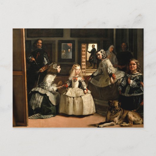 Las Meninas, 1656 by Diego Velazquez Briefkaart (Voorkant)