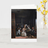 Las Meninas, de dienstmeisjes, Diego Velazquez Kaart (Gele Bloem)