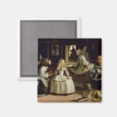 Las Meninas detail van de onderste helft die schil Magneet (Voorkant / Achterkant)
