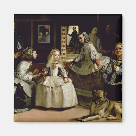Las Meninas detail van de onderste helft die schil Magneet (Voorkant)