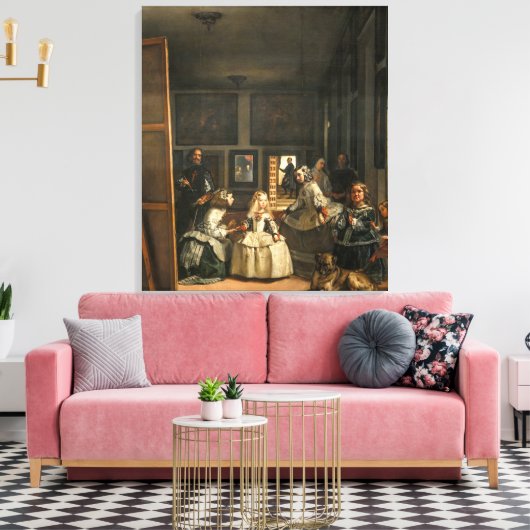 Las Meninas | Diego Velá zquez | Canvas Afdruk (Insitu (Woonkamer))