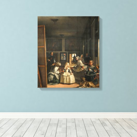 Las Meninas | Diego Velá zquez | Canvas Afdruk (Insitu (Houten vloer))