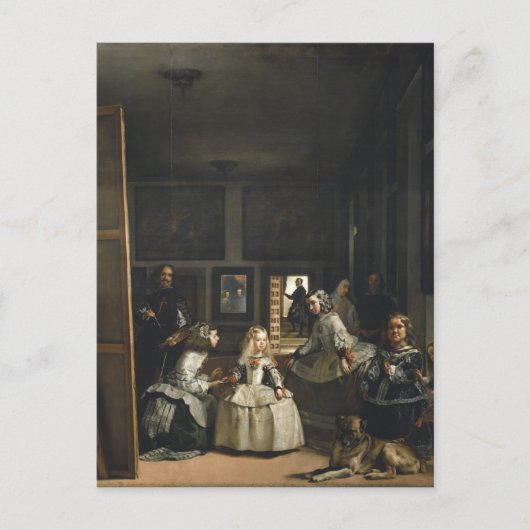 Las Meninas Diego Velázquez Fine Art Briefkaart (Voorkant)