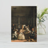 Las Meninas door Diego Velazquez Bedankkaart (Staand voorkant)