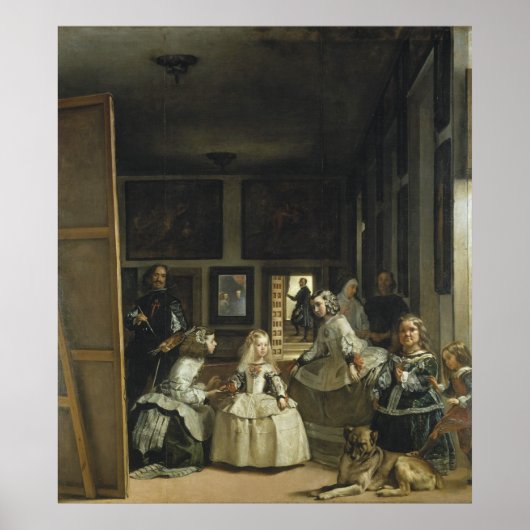 Las Meninas door Diego Velazquez Poster (Voorkant)
