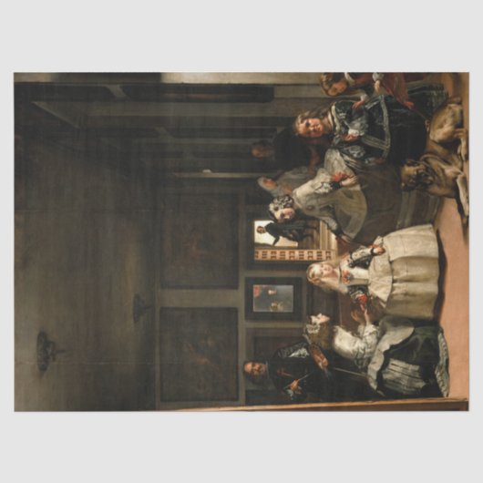 Las Meninas door Diego Velazquez Tissuepapier (Voorkant)