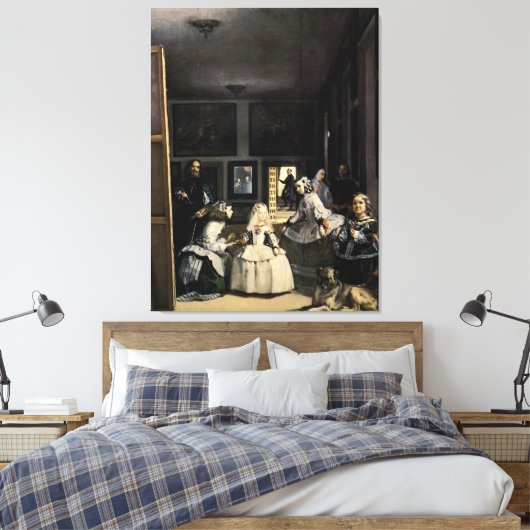 Las Meninas door Velasquez Canvas Afdruk (Insitu (Slaapkamer))