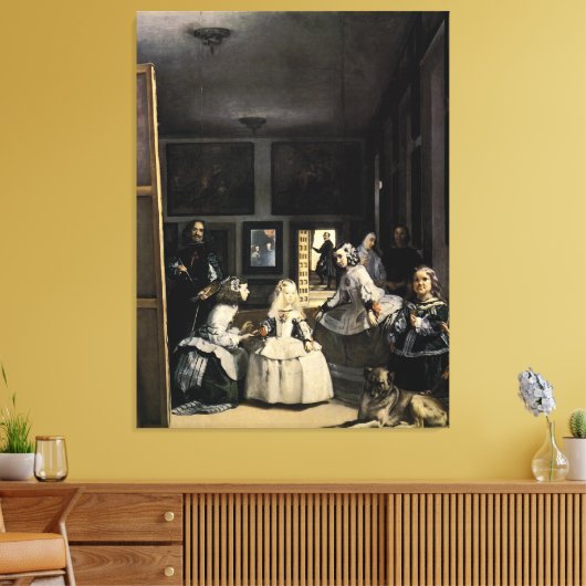 Las Meninas door Velasquez Canvas Afdruk (Insitu (Woonkamer))