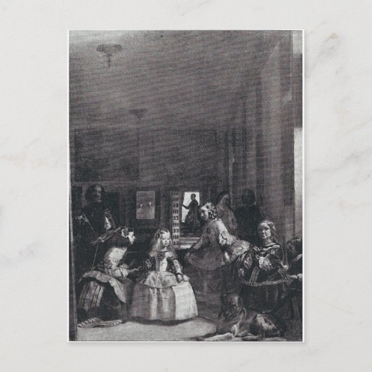 "Las Meninas." door Velazquez Briefkaart (Voorkant)