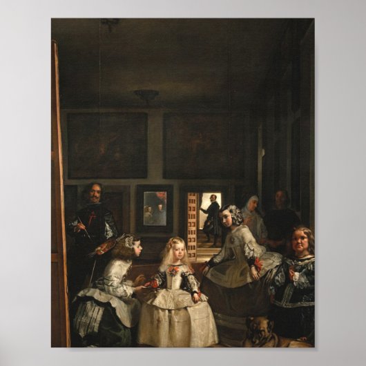 Las Meninas of de familie van Philip IV 1656 Poster (Voorkant)