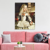 Las Meninas of The Family of Philip IV, c.1656 Canvas Afdruk (Insitu (Woonkamer))