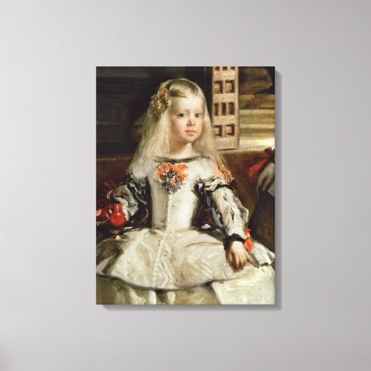 Las Meninas of The Family of Philip IV, c.1656 Canvas Afdruk (Voorkant)