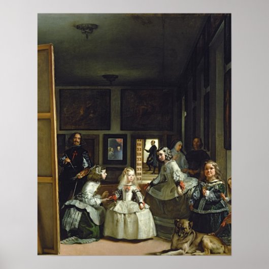 Las Meninas of The Family of Philip IV, c.1656 Poster (Voorkant)