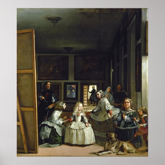 Las Meninas of The Family of Philip IV, c.1656 Poster (Voorkant)
