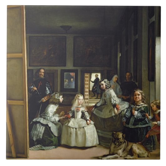 Las Meninas of The Family of Philip IV, c.1656 Tegeltje (Voorkant)