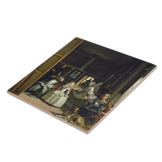 Las Meninas of The Family of Philip IV, c.1656 Tegeltje (Zijkant)