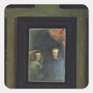 Las Meninas of The Family of Philip IV, c.1656 Vierkante Sticker