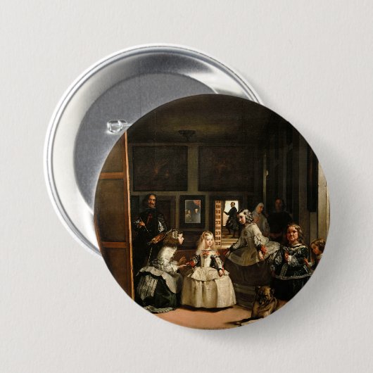 Las Meninas Ronde Button 7,6 Cm (Voorkant /achterkant)