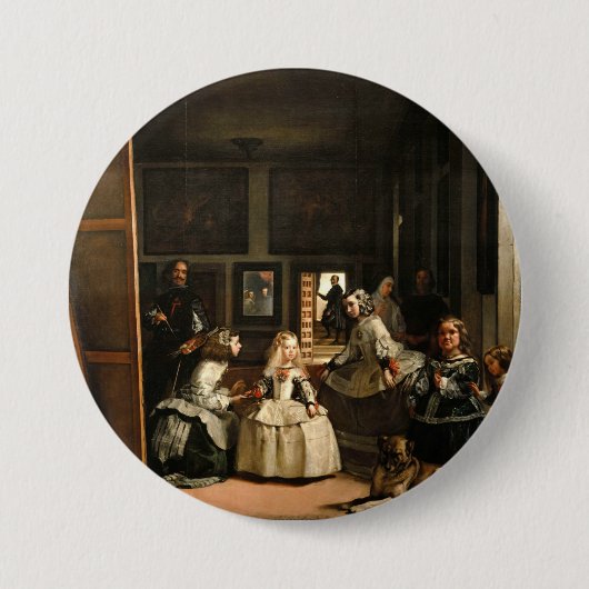 Las Meninas Ronde Button 7,6 Cm (Voorkant)