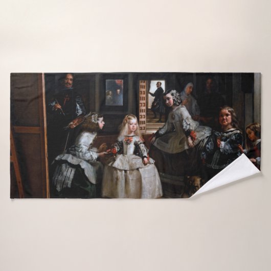 Las Meninas, The Maids of Honor, Diego Velazquez Badhanddoek (Badhanddoek)