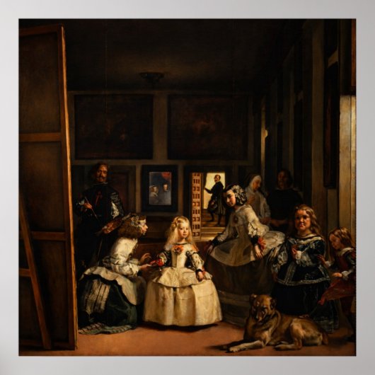 Las Meninas van Diego Velazquez Poster (Voorkant)