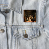 Las Meninas Vierkante Button 5,1 Cm (In situ)