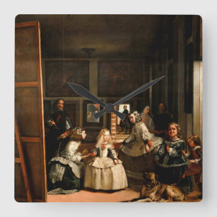 Las Meninas Vierkante Klok