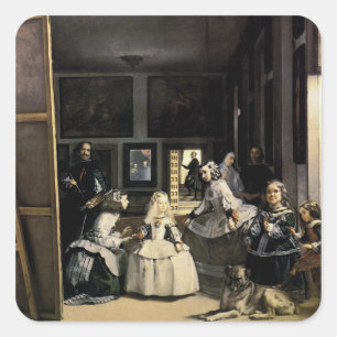 Las Meninas Vierkante Sticker