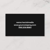 Las met Logo van de Blow Torch | Metaal Visitekaartje (Achterkant)