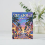 Las Olas Boulevard VS Briefkaart (Staand voorkant)