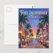 Las Olas Boulevard VS Briefkaart (Voorkant / Achterkant)
