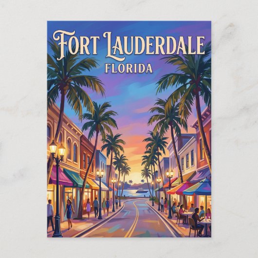 Las Olas Boulevard VS Briefkaart (Voorkant)
