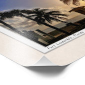 Las Olas door de strand Foto Afdruk (Hoek)