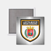 Las Palmas de Gran Canaria Flag Magneet (Voorkant / Achterkant)