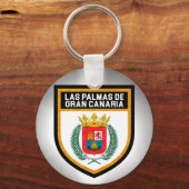 Las Palmas de Gran Canaria Flag Sleutelhanger (Voorkant)