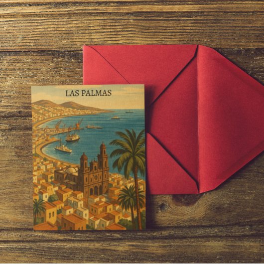  Las Palmas, Gran Canaria City Uitzicht Briefkaart