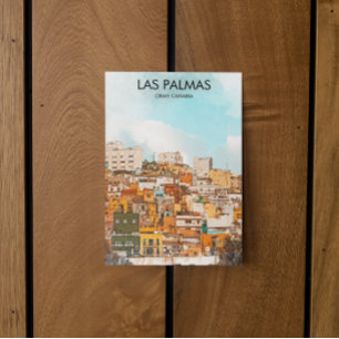 Las Palmas Gran Canaria City Uitzicht Briefkaart