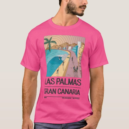 Las Palmas Gran Canaria Spanje T-shirt (Voorkant)