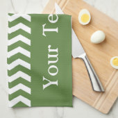 Las Palmas Green Wave Chevron aanpasbaar Theedoek (Quarter Fold)