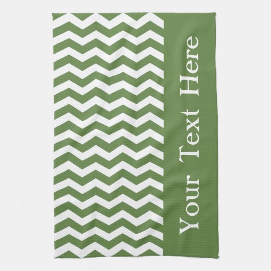 Las Palmas Green Wave Chevron aanpasbaar Theedoek (Verticaal)