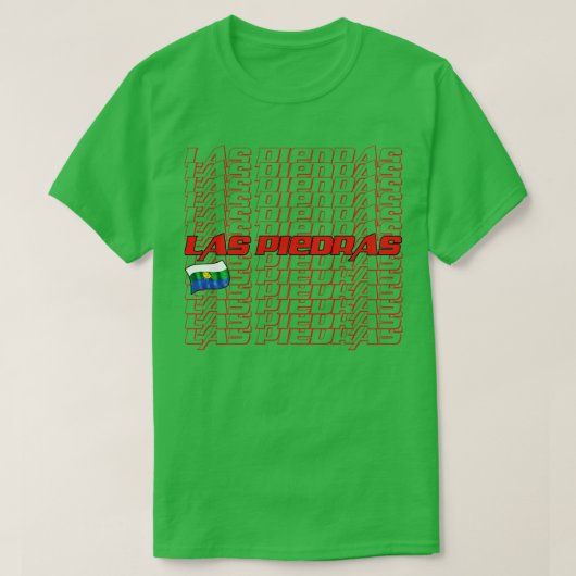 Las Piedras Cascade tekst T-shirt (Design voorkant)