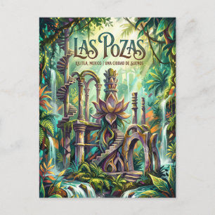 Las Pozas, Xilitla Mexico Briefkaart