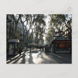 Las Ramblas, Barcelona, briefkaart