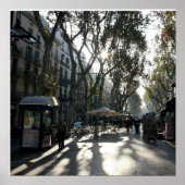 Las Ramblas, Barcelona Poster (Voorkant)