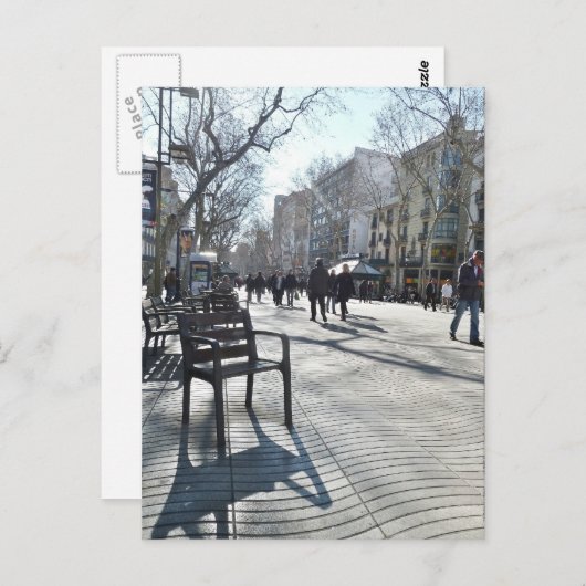 Las Ramblas de Barcelona Briefkaart (Voorkant / Achterkant)