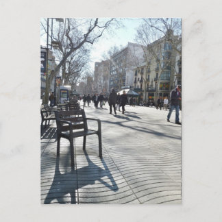 Las Ramblas de Barcelona Briefkaart