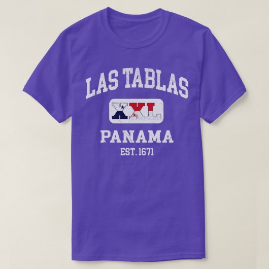 Las Tablas Panama XXL Atletisch ontwerp 1 T-shirt (Design voorkant)