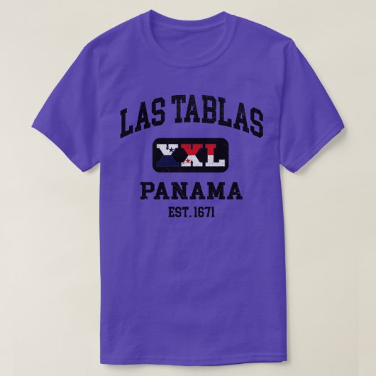Las Tablas Panama XXL Atletisch ontwerp T-shirt (Design voorkant)