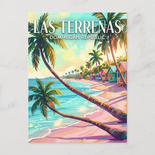Las Terrenas Dominicaanse Republiek Briefkaart (Voorkant)